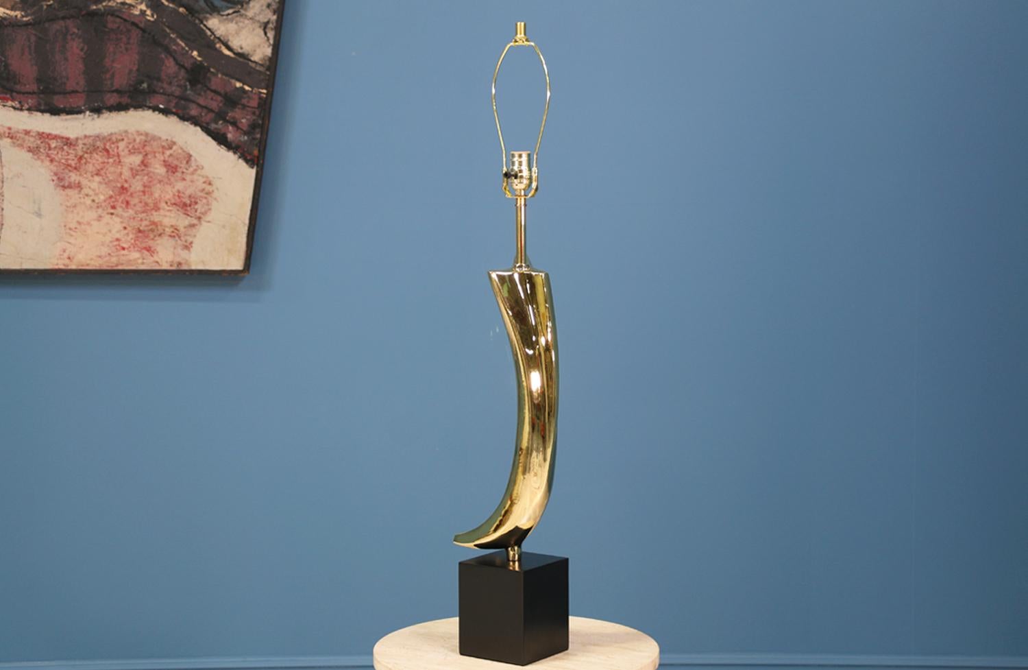 Mid-Century Modern Maurizio Tempestini Brass Table Lamp for Laurel Light Co.