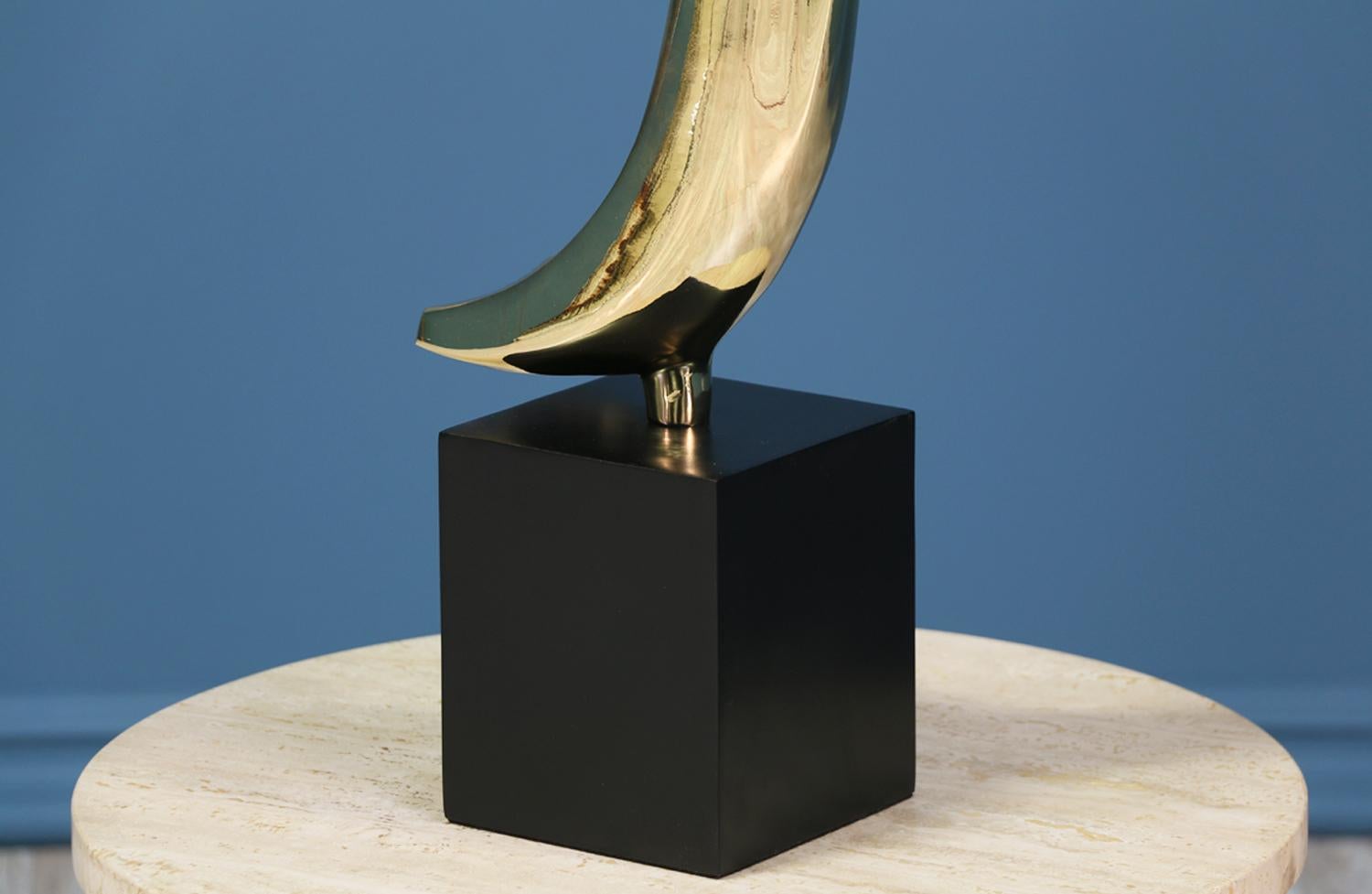 American Maurizio Tempestini Brass Table Lamp for Laurel Light Co.