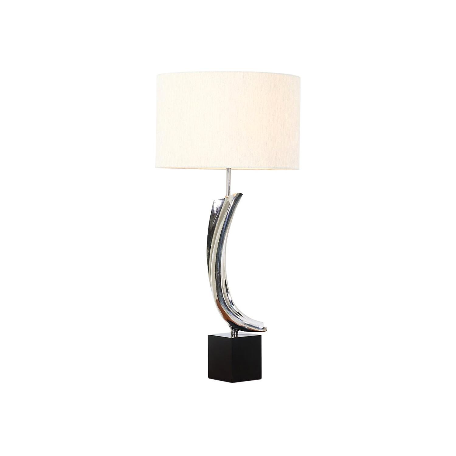 Richard Barr and Harold Weiss Chrome Table Lamp for Laurel Lamp Co. For Sale