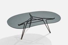 Maurizio Tempestini, Coffee Table, Iron, Glass, Italy, 1950s