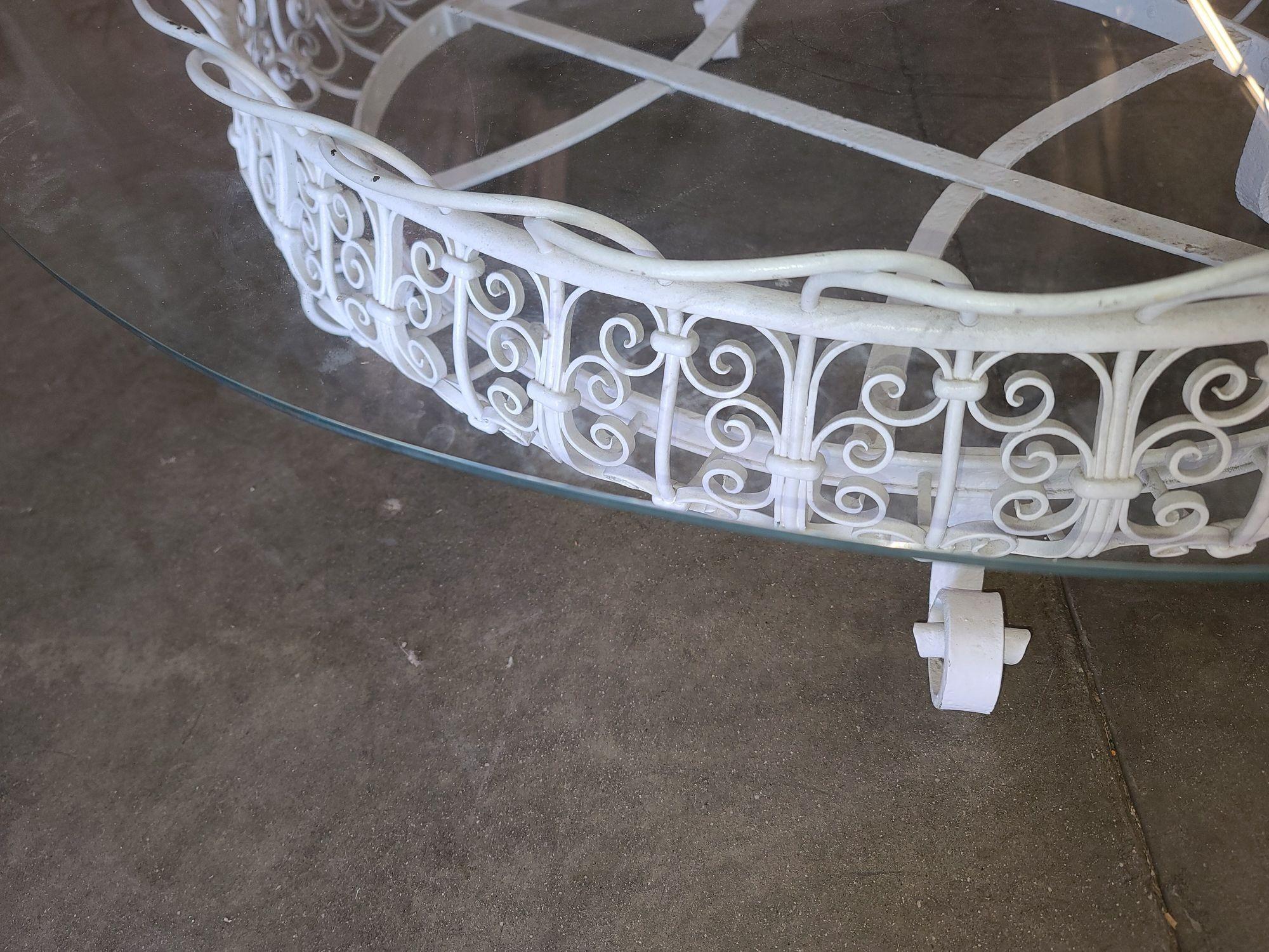 Maurizio Tempestini Designed Patio/Outdoor Ribbon Coffee Table for Salterini In Excellent Condition In Van Nuys, CA