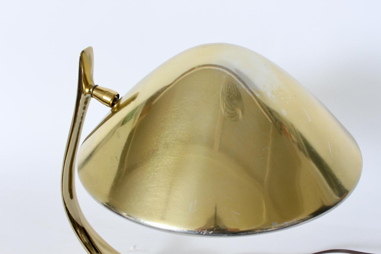 Maurizio Tempestini for Laurel Adjustable Brass Desk Lamp, 1960s For Sale 2