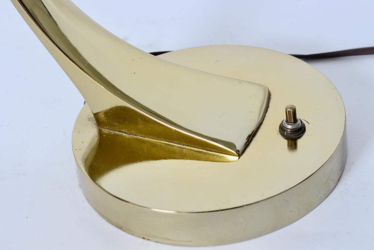 Maurizio Tempestini for Laurel Adjustable Brass Desk Lamp, 1960s For Sale 6