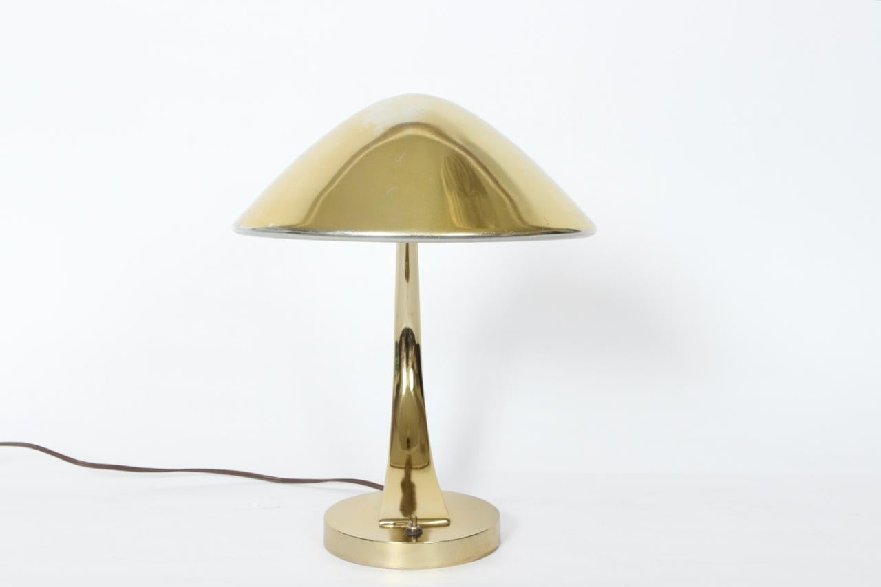 Maurizio Tempestini for Laurel Adjustable Brass Desk Lamp, 1960s In Good Condition For Sale In Bainbridge, NY