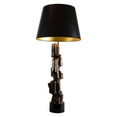 Maurizio Tempestini for Laurel, Brutalist Table Lamp, Italy, Circa 1970