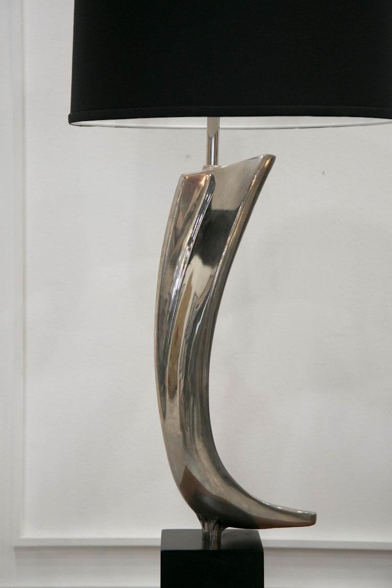 Mid-Century Modern Laurel Lamp Co. Nickel-Plated Table Lamp