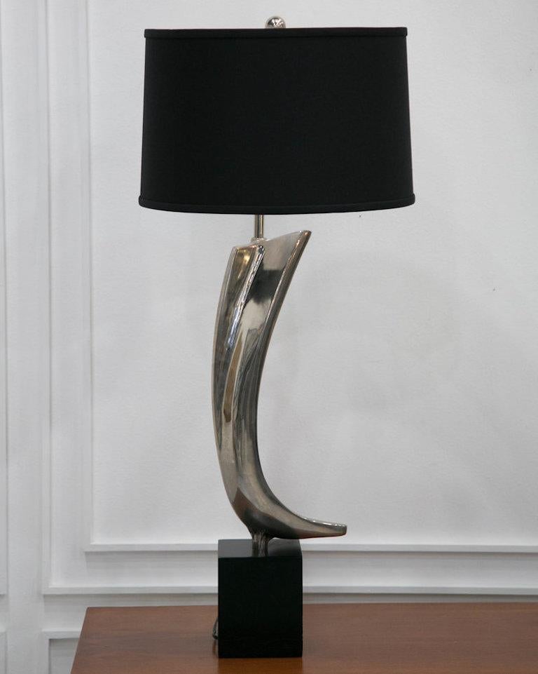 Laurel Lamp Co. Nickel-Plated Table Lamp 2