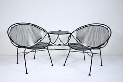 Maurizio Tempestini for Salterini Black "Radar" Tete-a-Tete, 1950's