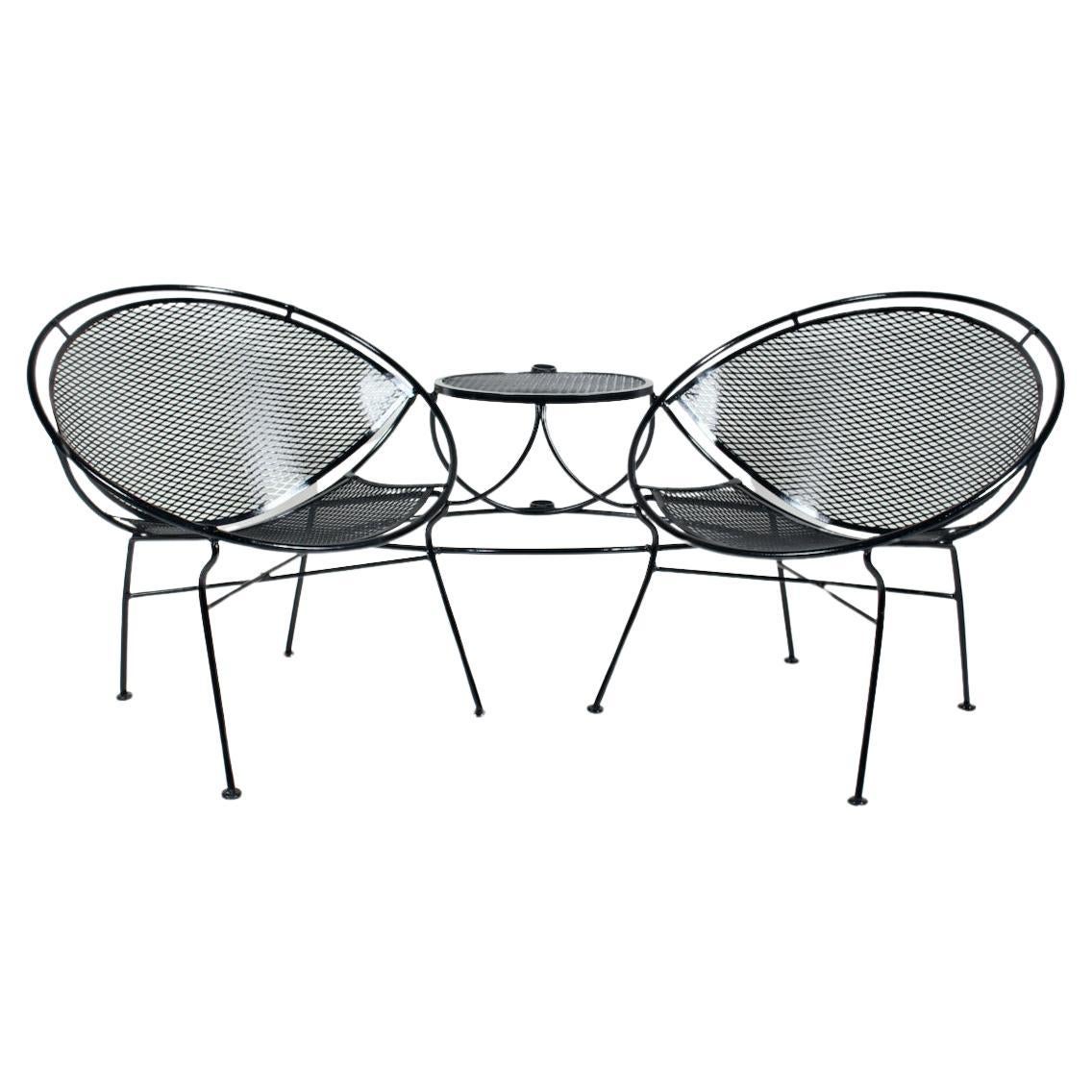 Maurizio Tempestini for Salterini Black "Radar" Tete-a-Tete, 1950's