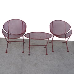 Maurizio Tempestini for Salterini Clam Shell Wrought Iron Patio Set    SOLD