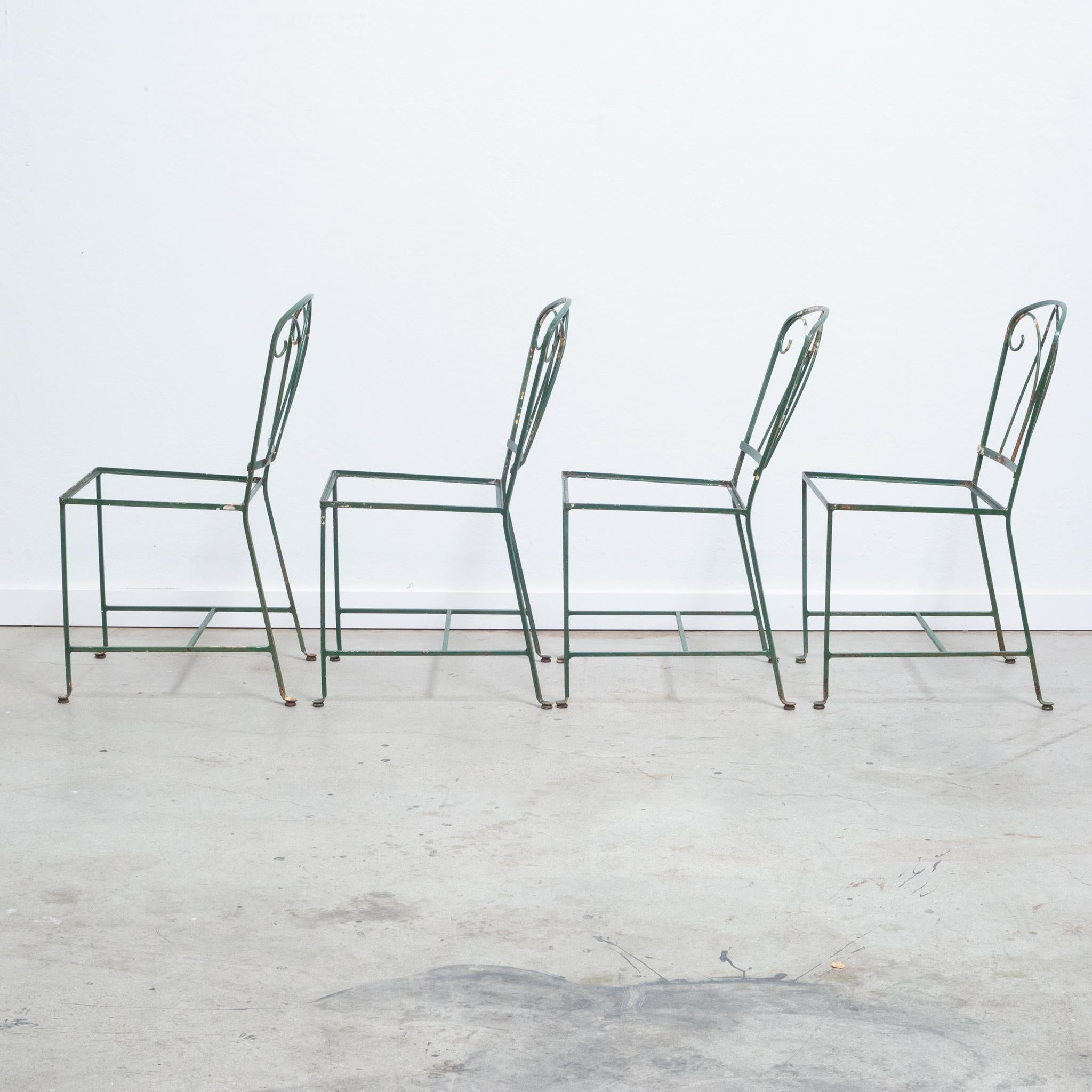 20th Century Maurizio Tempestini for Salterini Iron Garden Patio Chairs, c.1940