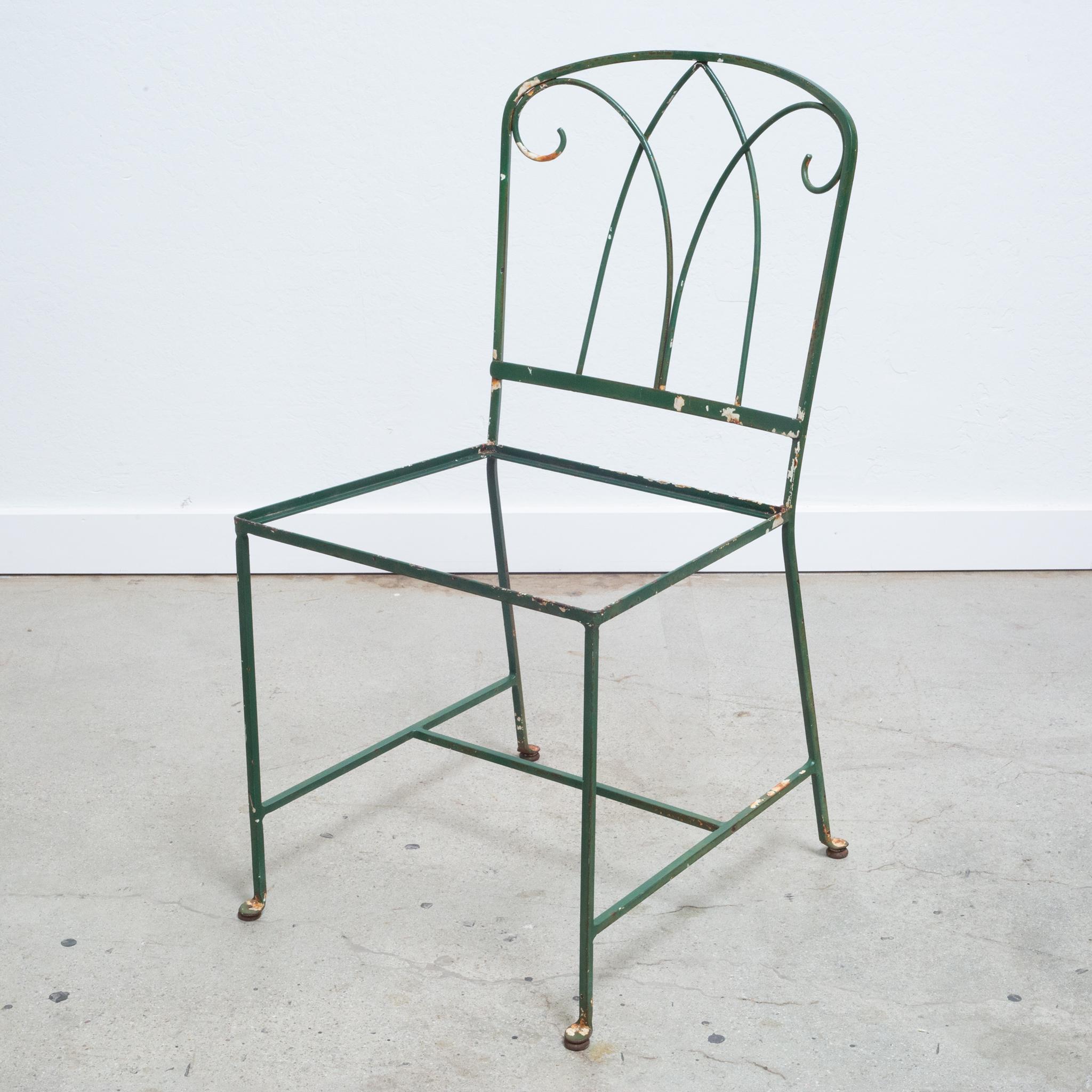 Wrought Iron Maurizio Tempestini for Salterini Iron Garden Patio Chairs, c.1940