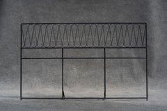 Maurizio Tempestini for Salterini Queen Size Wrought Iron Ribbon Headboard