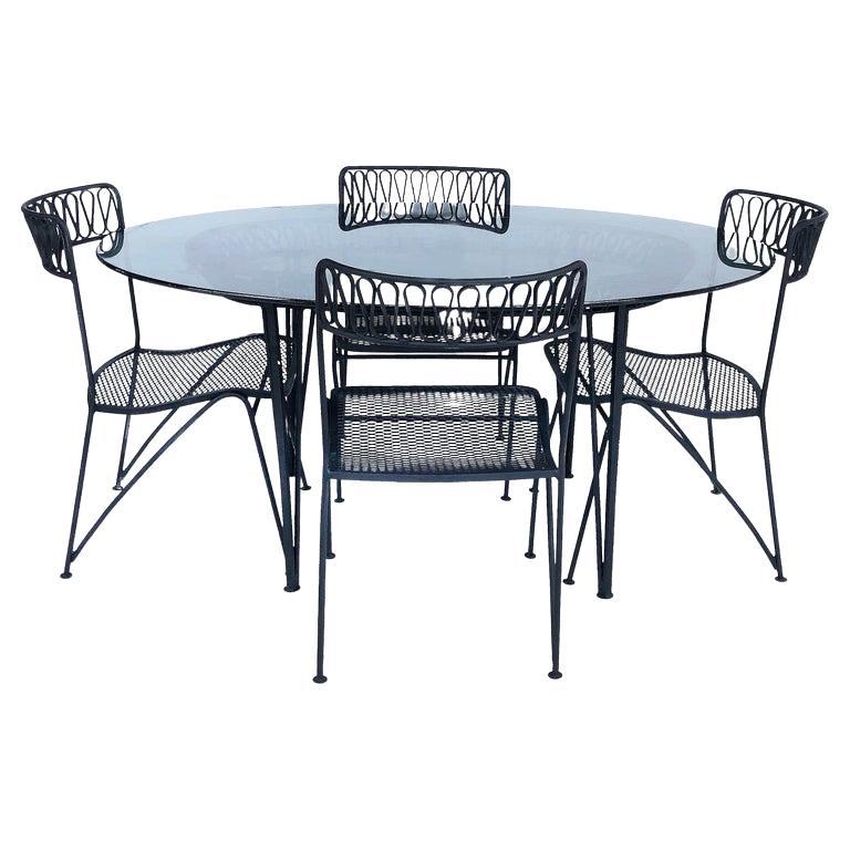 Maurizio Tempestini for Salterini "Ribbon Back" Four Chairs Only No Table