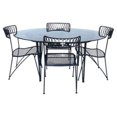 Maurizio Tempestini for Salterini "Ribbon Back" Four Chairs Only No Table