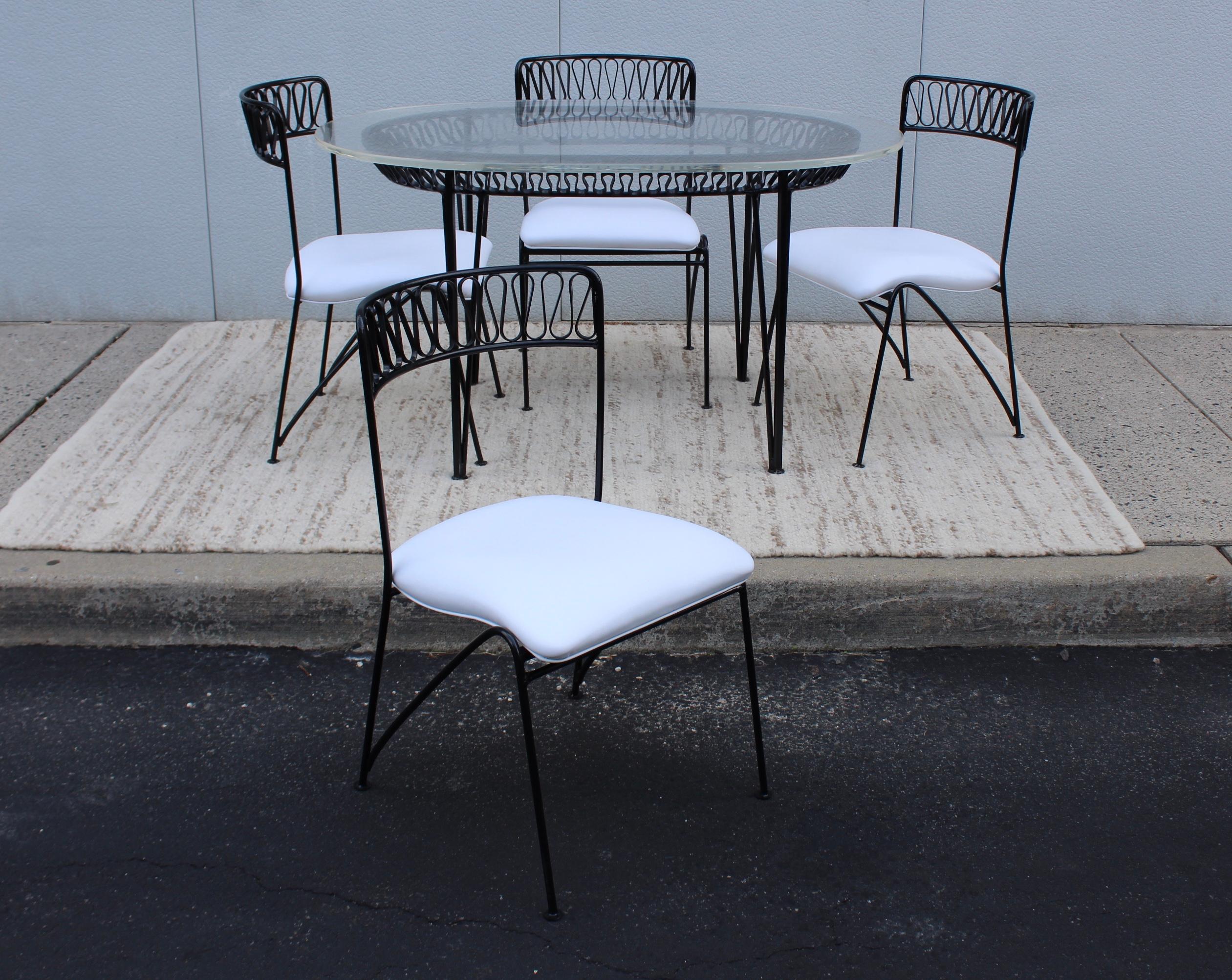 Naugahyde Maurizio Tempestini For Salterini Ribbon Dining Set