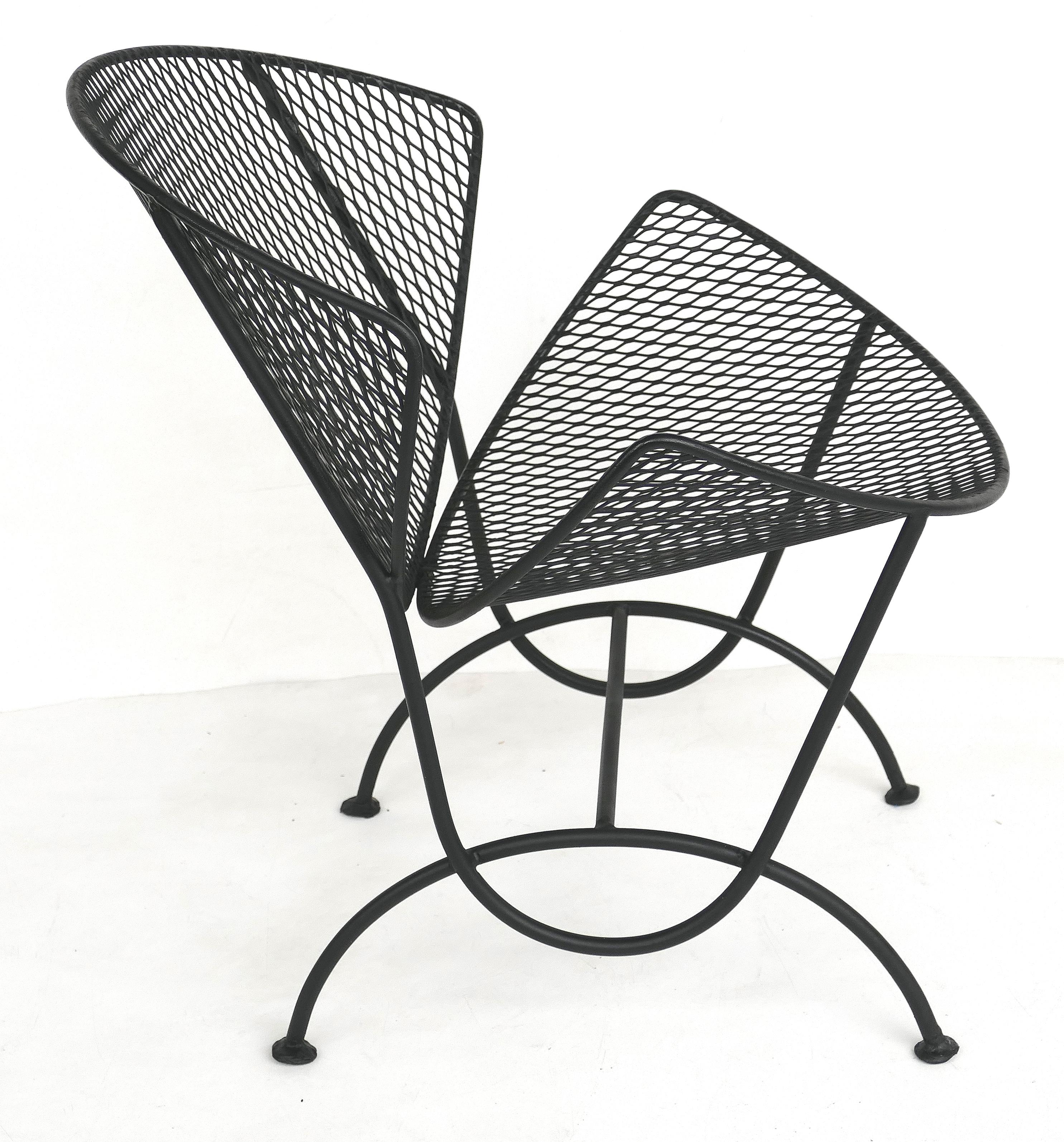Mid-Century Modern Maurizio Tempestini for Salterini Wrought Iron Chairs, 