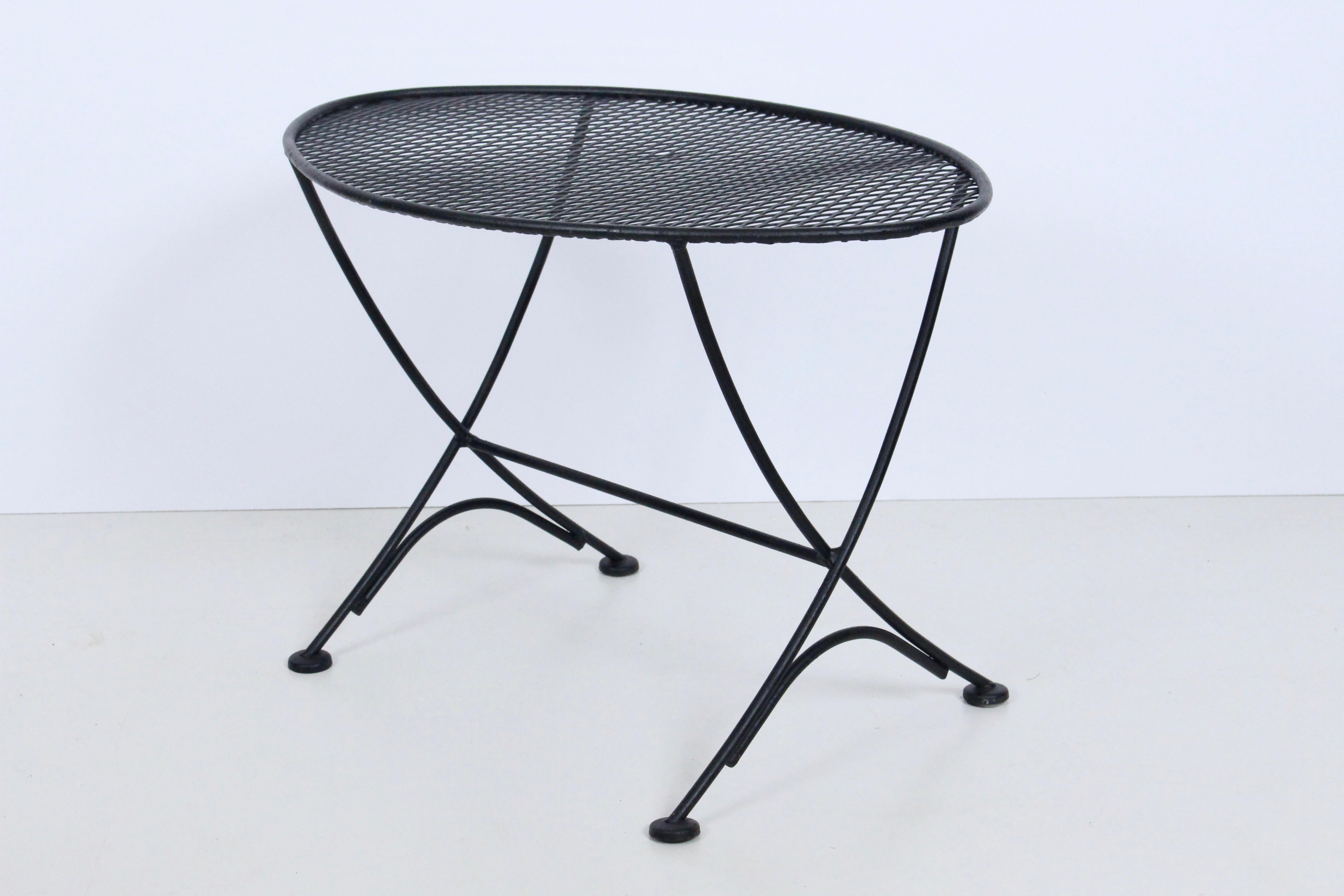 Maurizio Tempestini for Salternini Black Iron Oval Occasional Table, C. 1950s For Sale 7