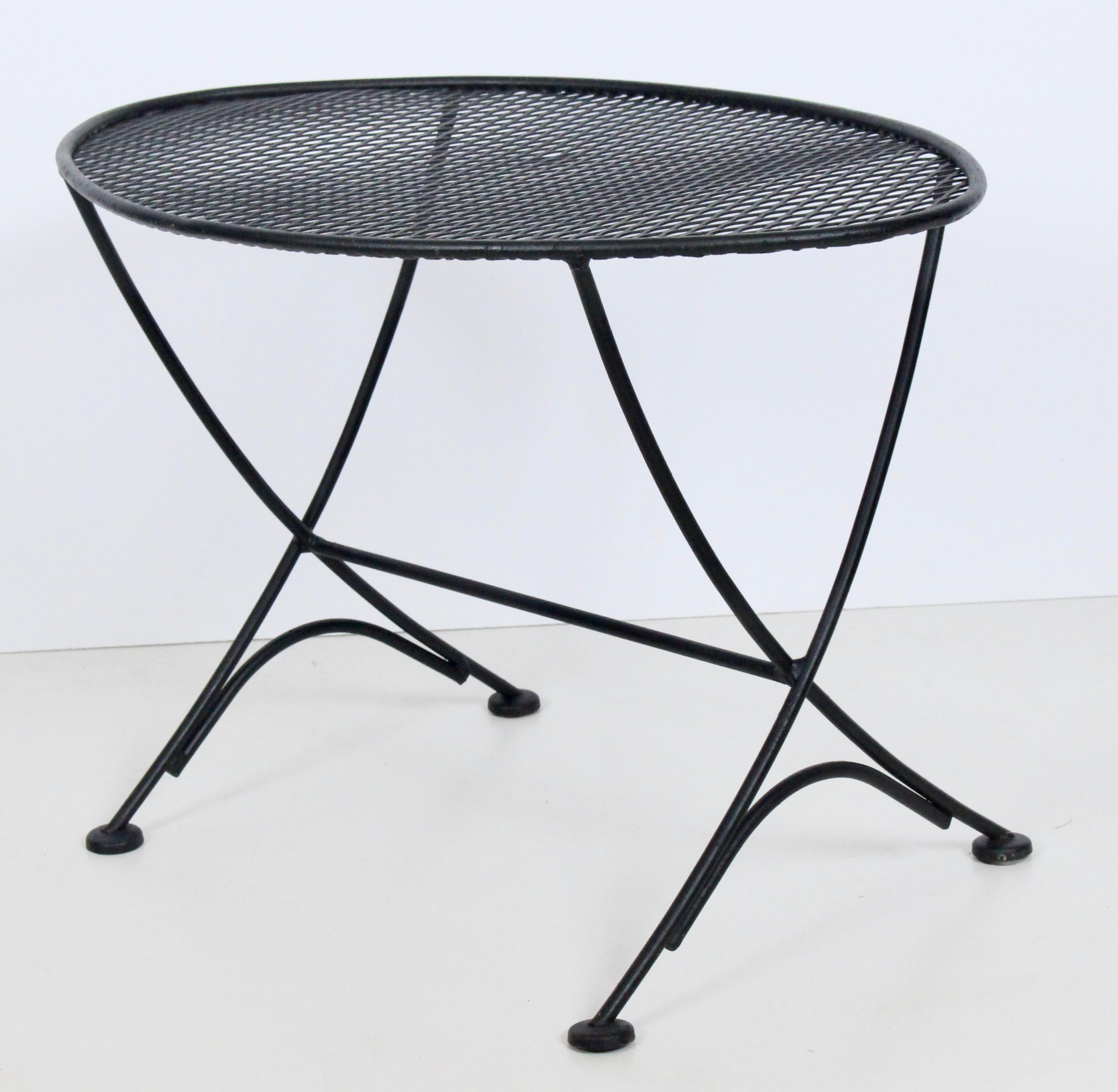 Maurizio Tempestini for Salternini Black Iron Oval Occasional Table, C. 1950s For Sale 1