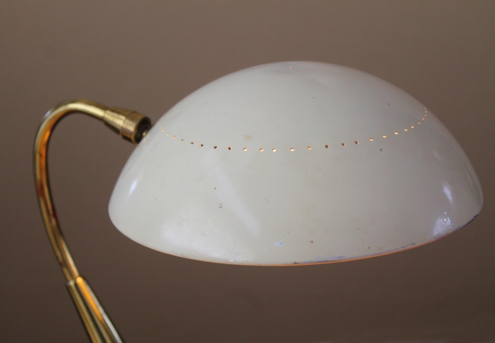 20th Century Maurizio Tempestini Italian Laurel Lamp Mid Century MCM Brass Good Design 1950s