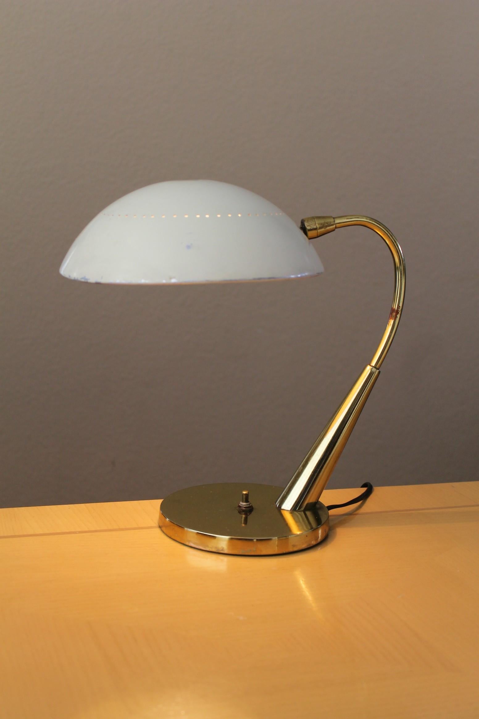 Maurizio Tempestini Italian Laurel Lamp Mid Century MCM Brass Good Design 1950s 1