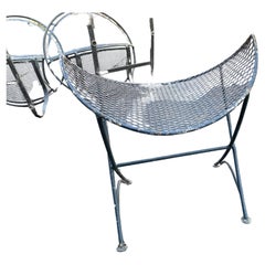 Maurizio Tempestini Salterini Clamshell Orange Slice Footstool Stool Ottoman