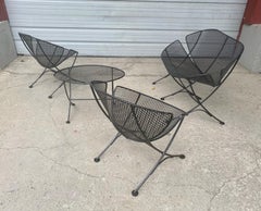 Maurizio Tempestini / Salterini Four-Piece Clam Shell Iron Patio Set