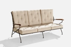 Maurizio Tempestini, Sofa, Iron, Maple, Fabric, USA, 1950s