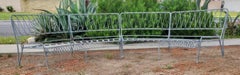 Maurizo Tempestini For John Salterini Wrought Iron Curved Ribbon Patio Sofa 2 Pc