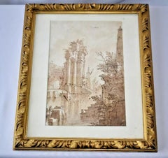 Mauro Antonio Tesi (Maurino) « Un Capriccio de ruines classiques près d'une rivière