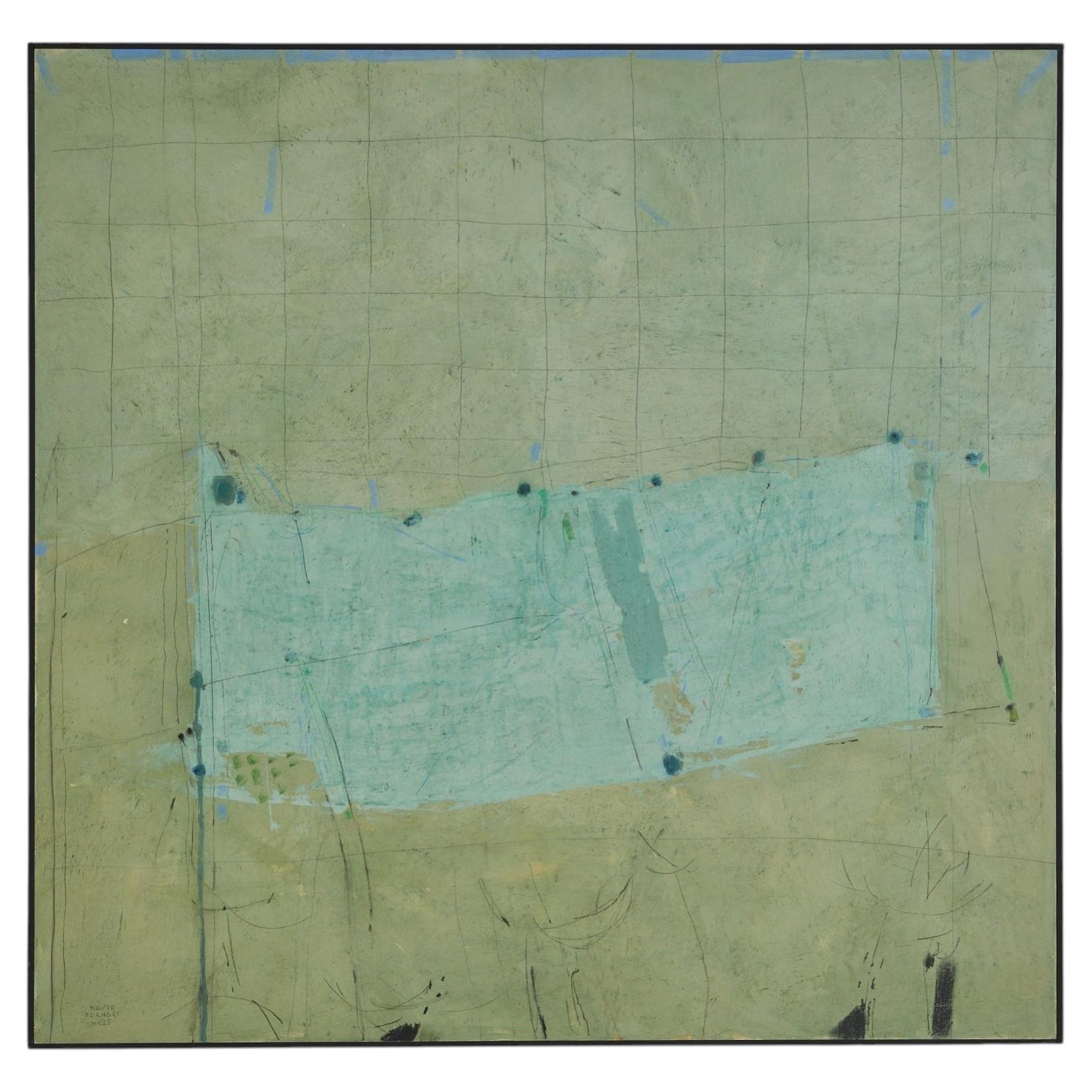 Mauro Fornari, Gelsi Nel Paesaggio, Acrylic on Board Painting, 2025