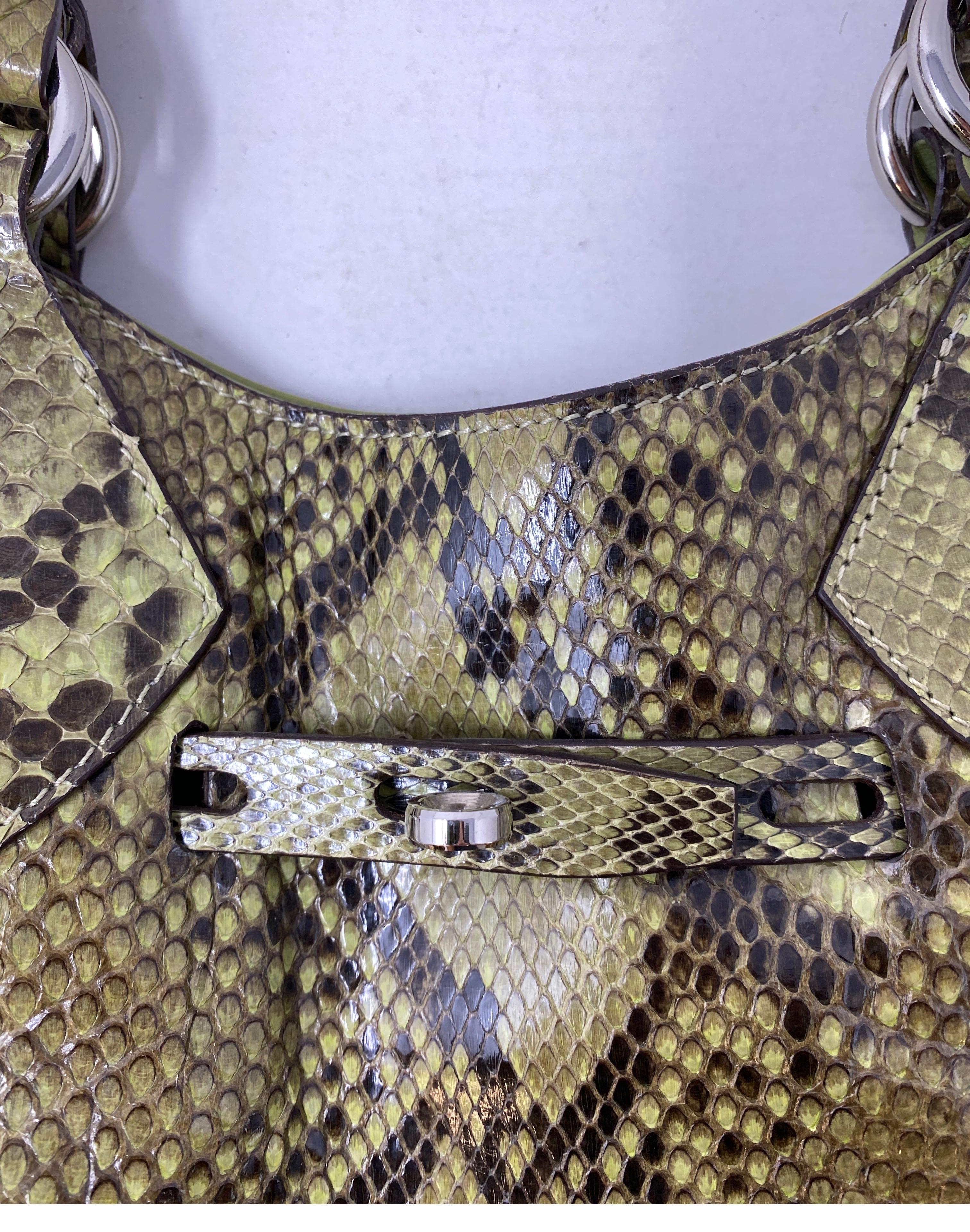Mauro Governa Python Bag In Excellent Condition In Athens, GA