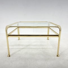 Mauro Lipparini Coffee Table, Brass & Glass, 1970's, Italy