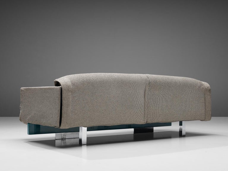 Mid-Century Modern Mauro Lipparini for Saporiti Ellypse Sofa For Sale
