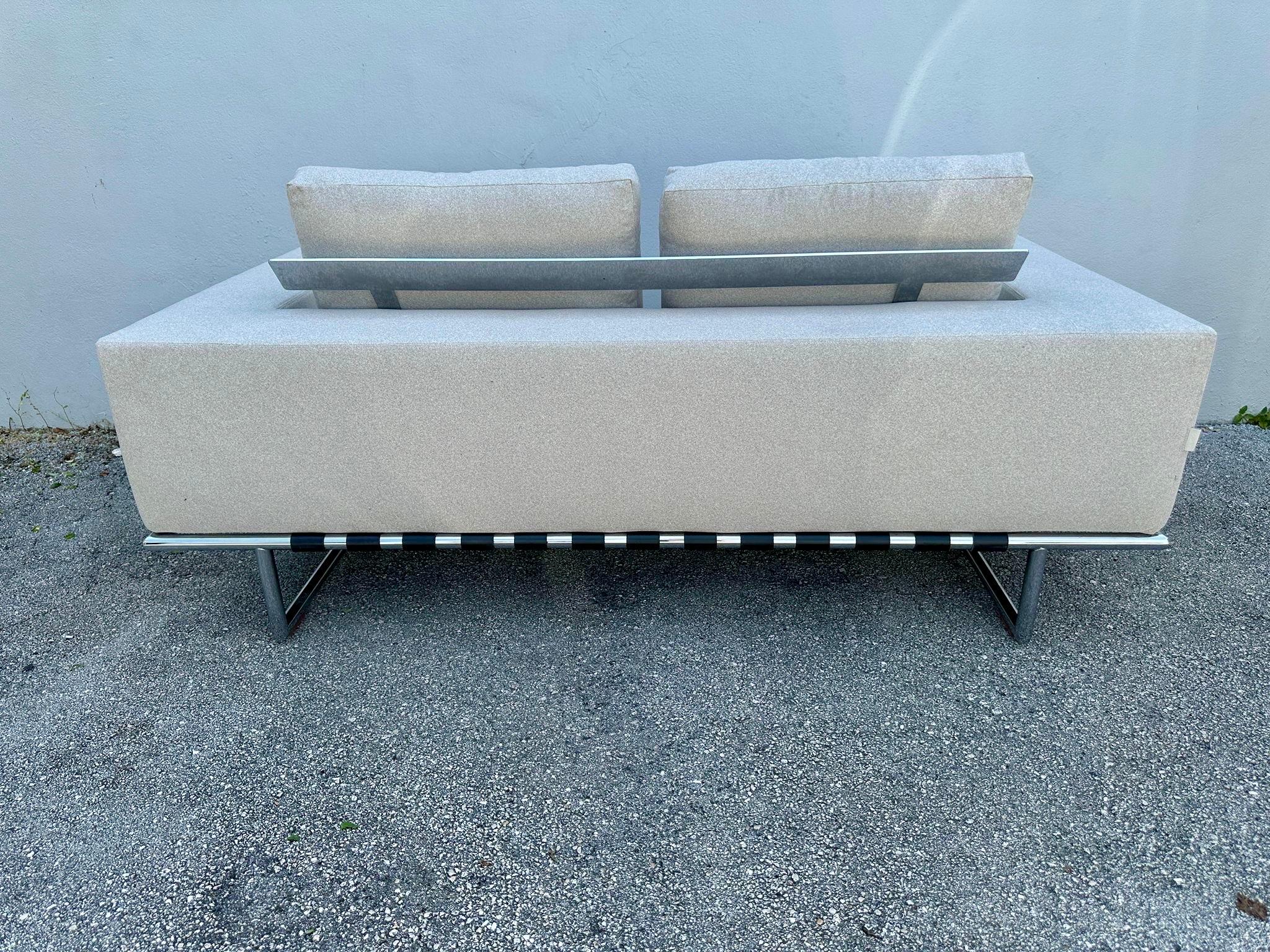Cromo Mauro Lipparini KRISTALL Collection'S Divano italiano per i4 Mariani in vendita
