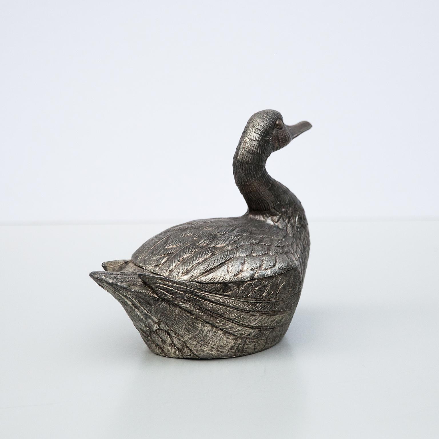 Mid-Century Modern Mauro Manetti Duck Ice Bucket, Italy, 1970s For Sale