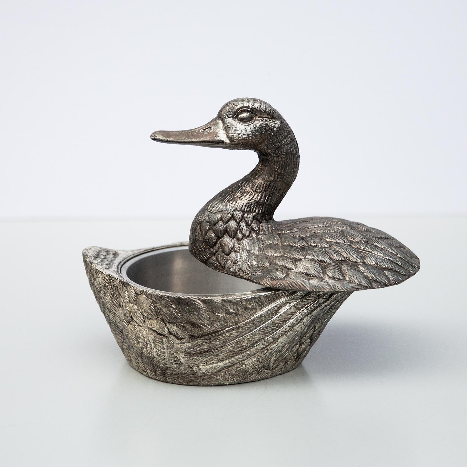 European Mauro Manetti Duck Ice Bucket, Italy, 1970s For Sale
