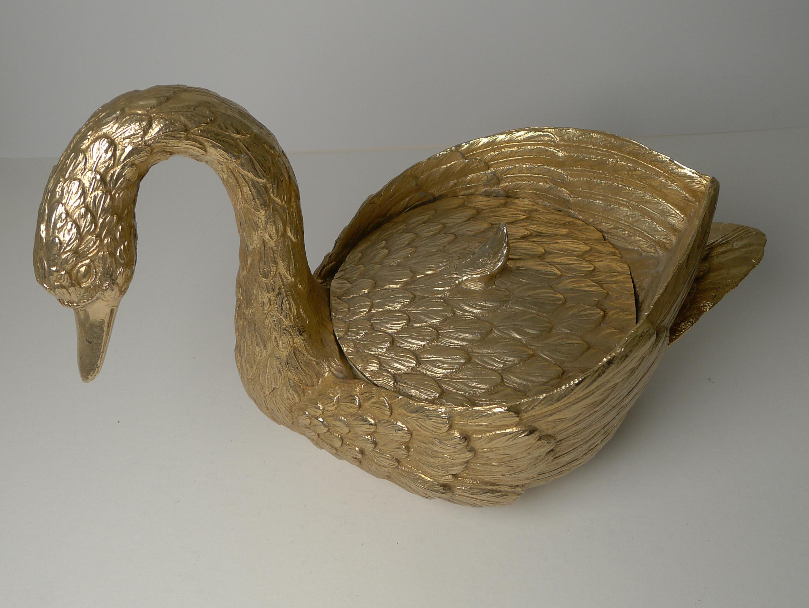 golden swan champagne bucket