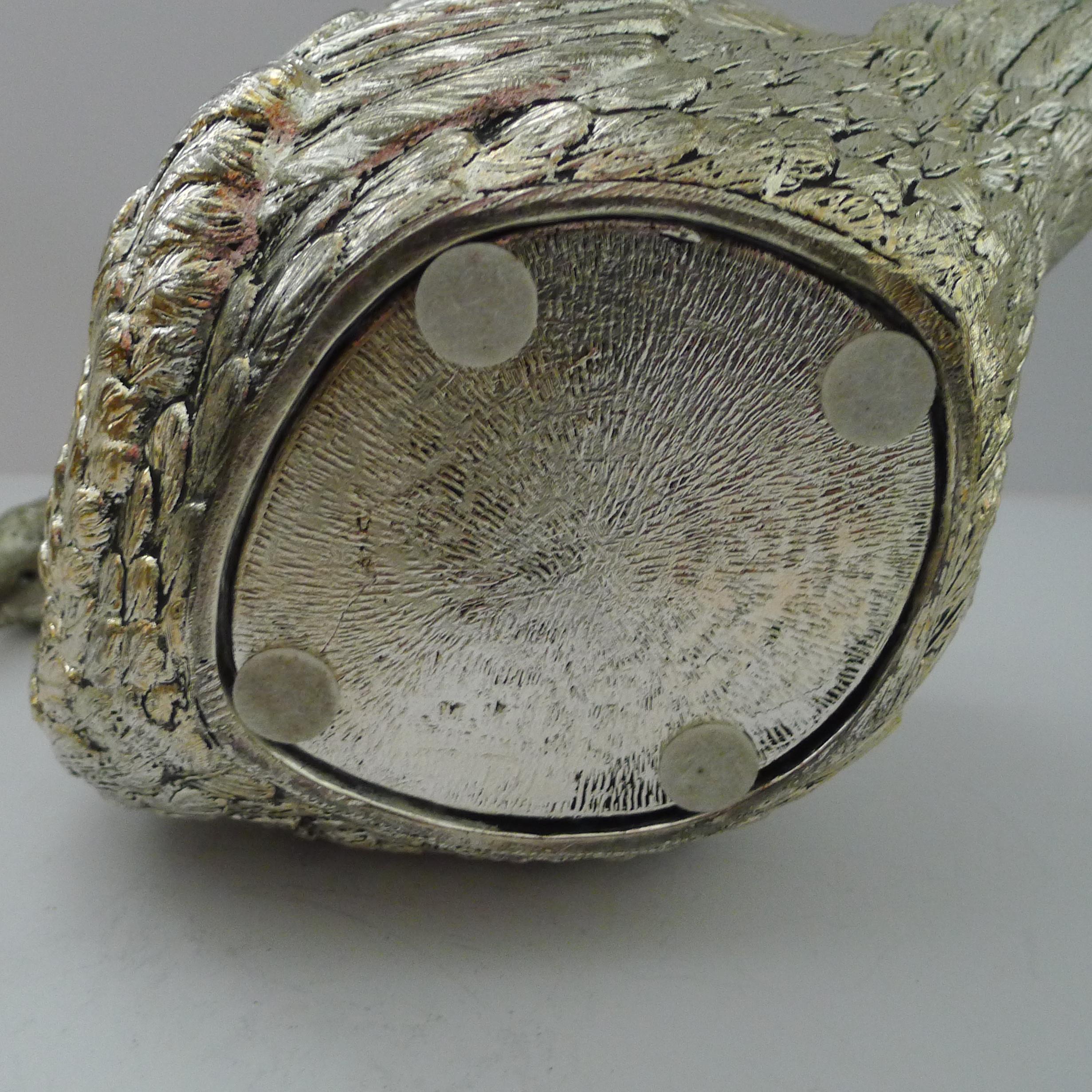 Mauro Manetti, Florencia, Italia - Cubitera Cisne de Plata c.1970 Moderno de mediados de siglo en venta