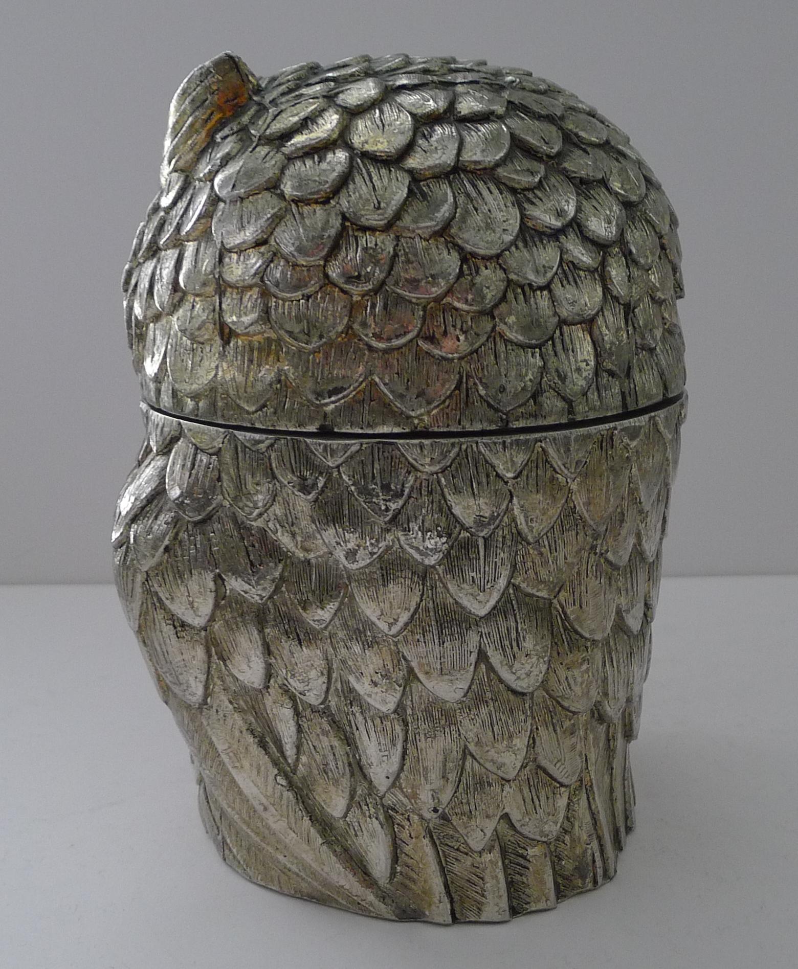 Mauro Manetti, Florence, Italy - Owl Ice Bucket c.1960 For Sale 1