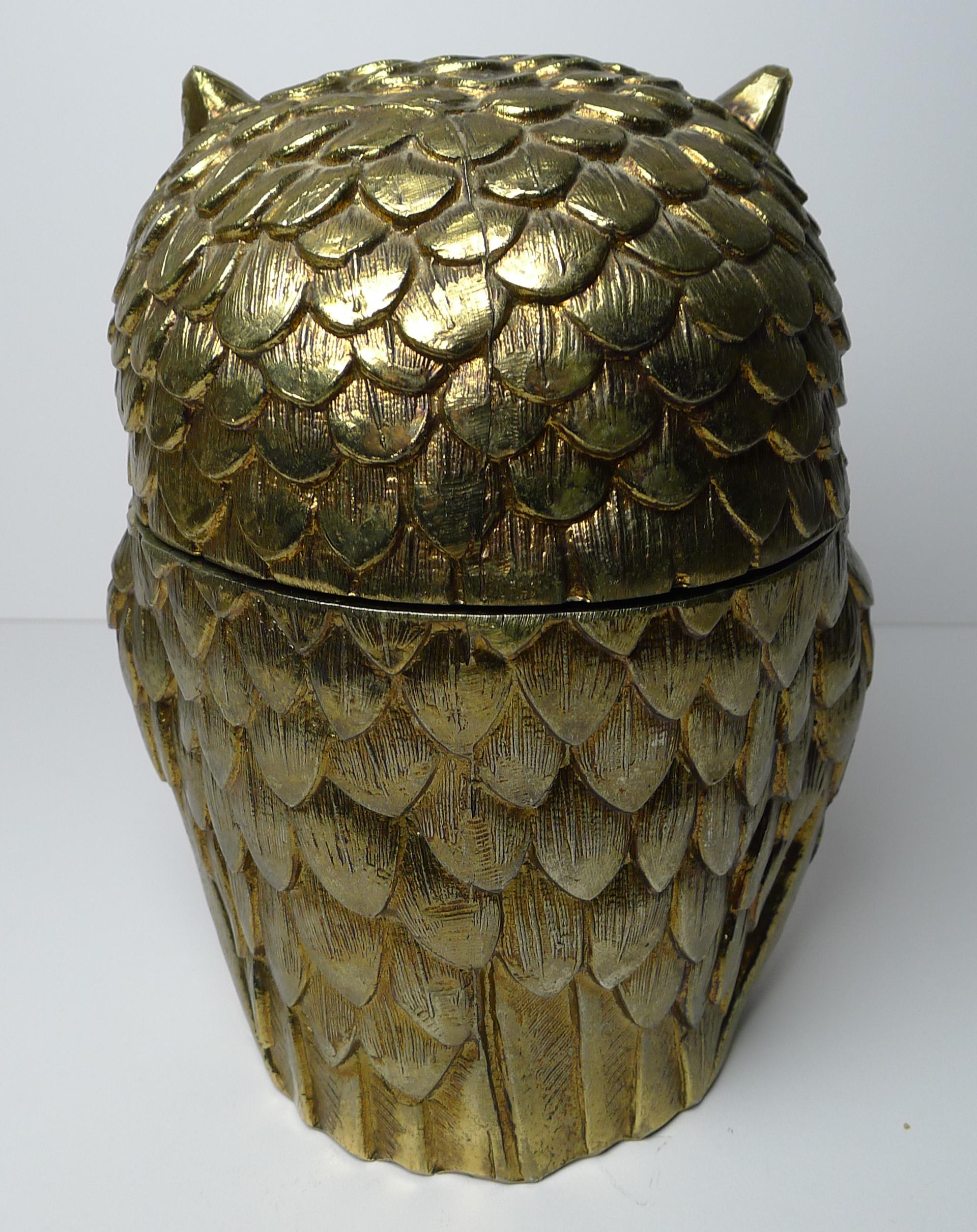 Mauro Manetti, Firenze, Italia - Secchiello per il ghiaccio a forma di gufo, 1960 ca. 1