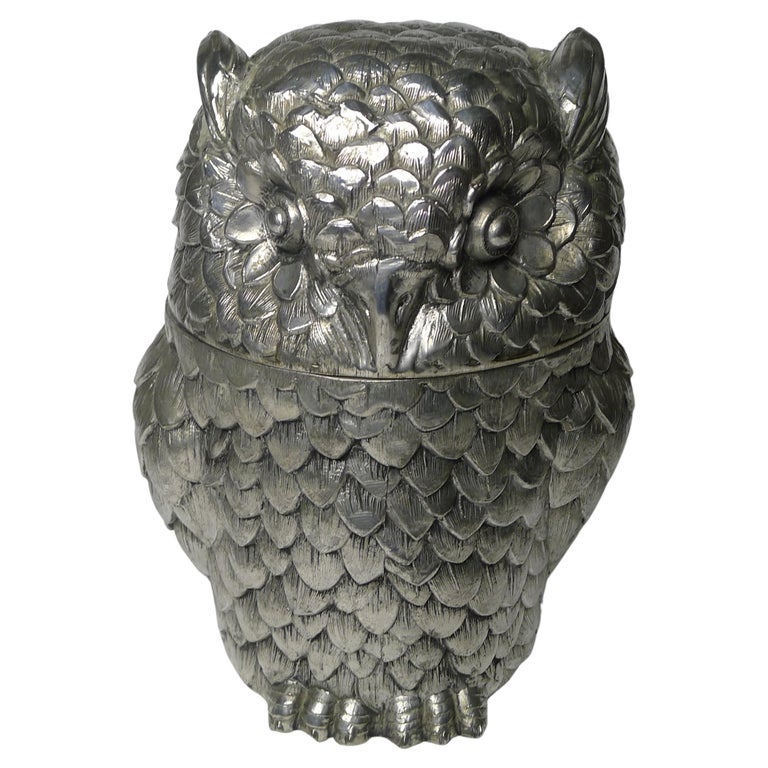Mauro Manetti, Florence, Italy, Owl Ice Bucket, c.1960 For Sale at 1stDibs
