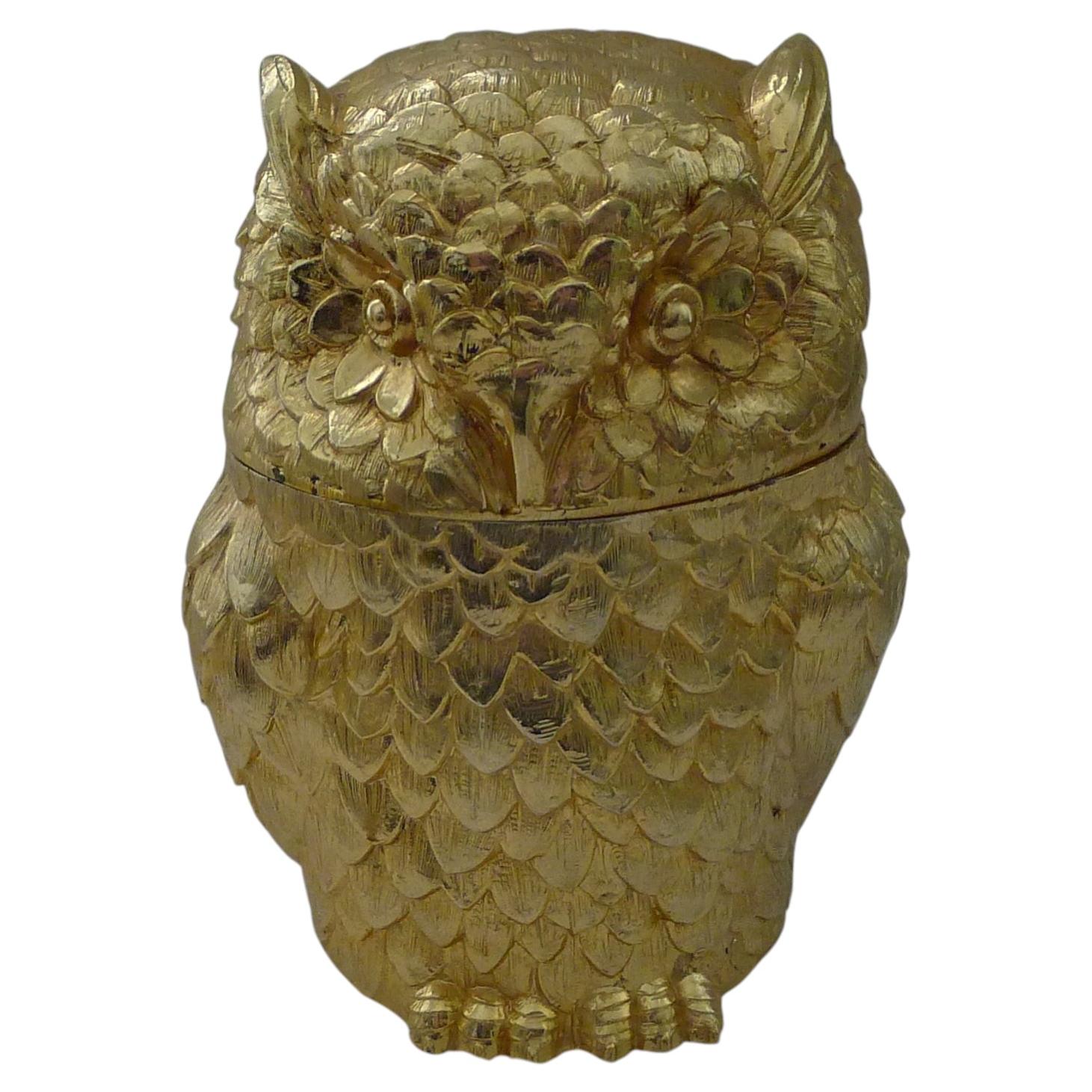 Mauro Manetti, Florence, Italy - Owl Ice Bucket c.1960 For Sale