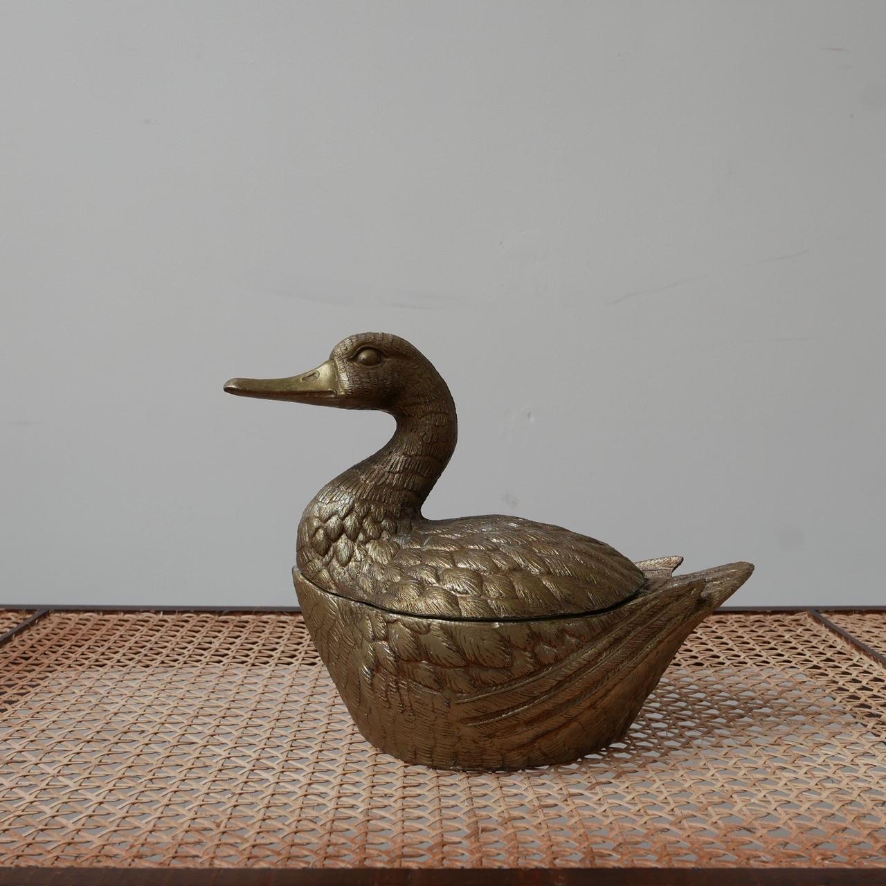 Mauro Manetti Italian Mid-Century Duck Ice Bucket For Sale 6