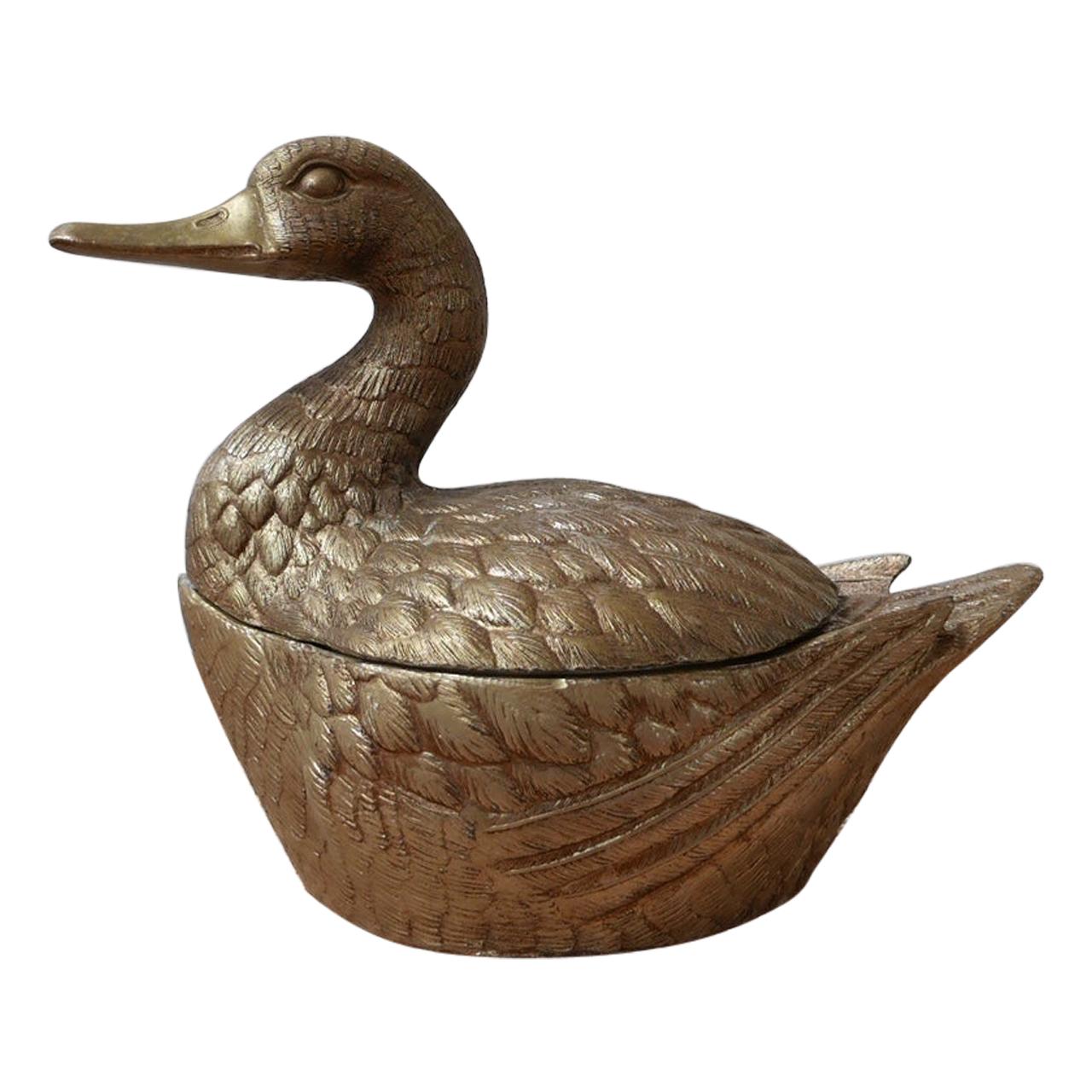 Mauro Manetti Italian Mid-Century Duck Ice Bucket