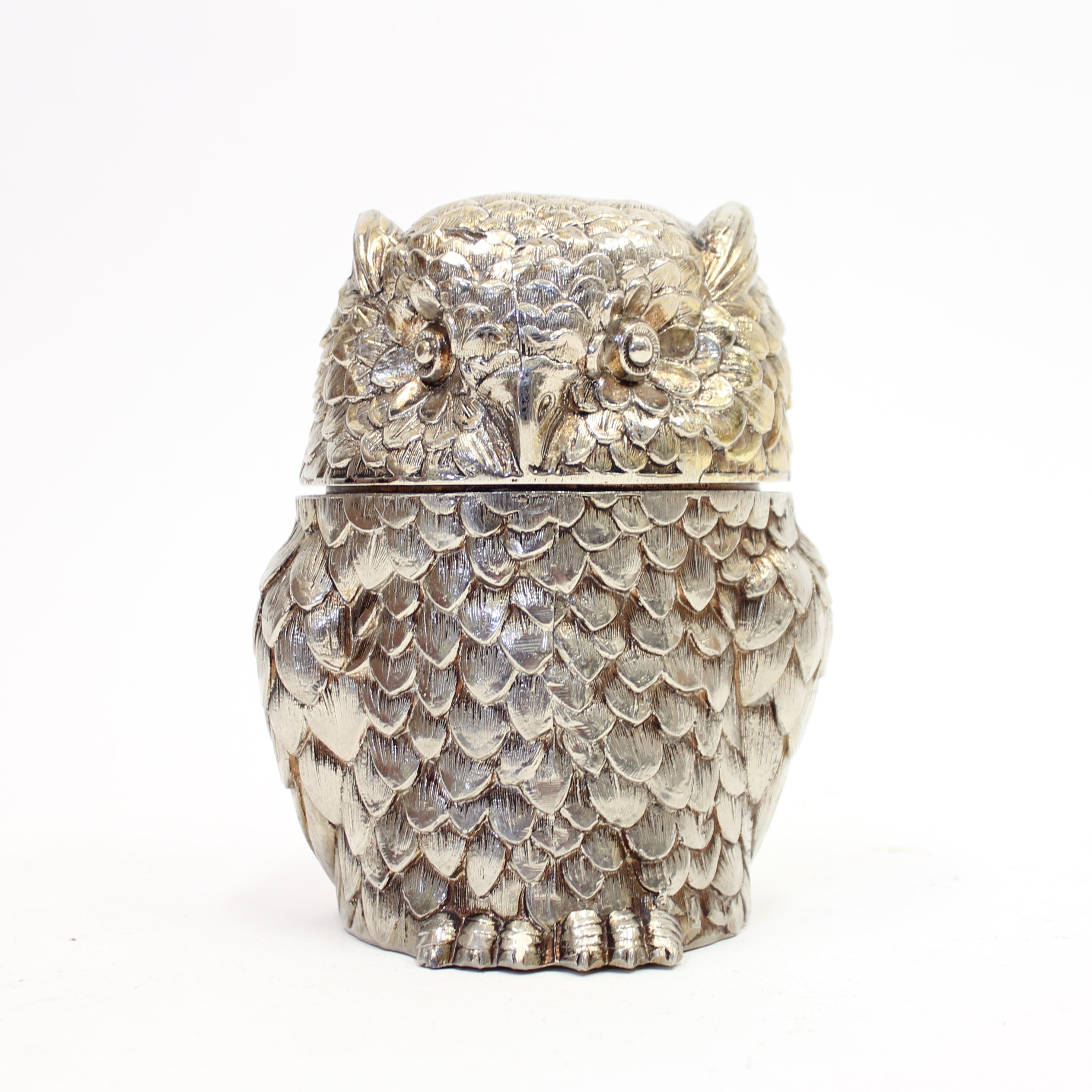 Italian Mauro Manetti, Owl Ice Bucket, 1970s