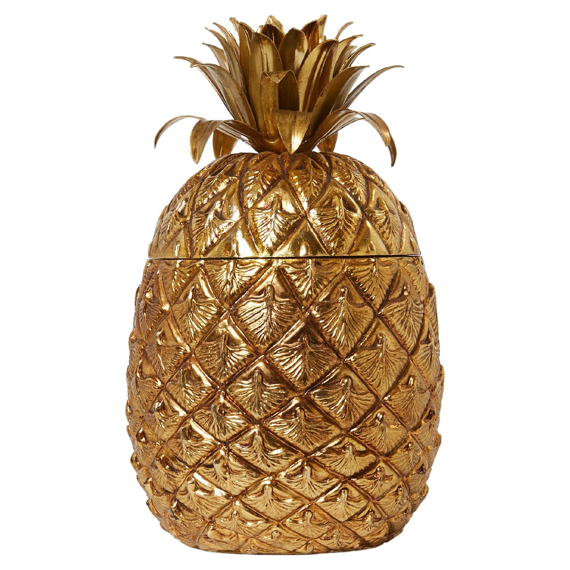 Brass Pineapple Ice Bucket by Michel Dartois at 1stDibs