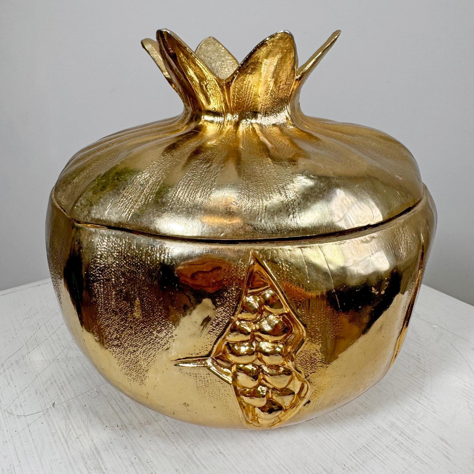 Mauro Manetti Gold Pomegranate Ice Bucket For Sale 3