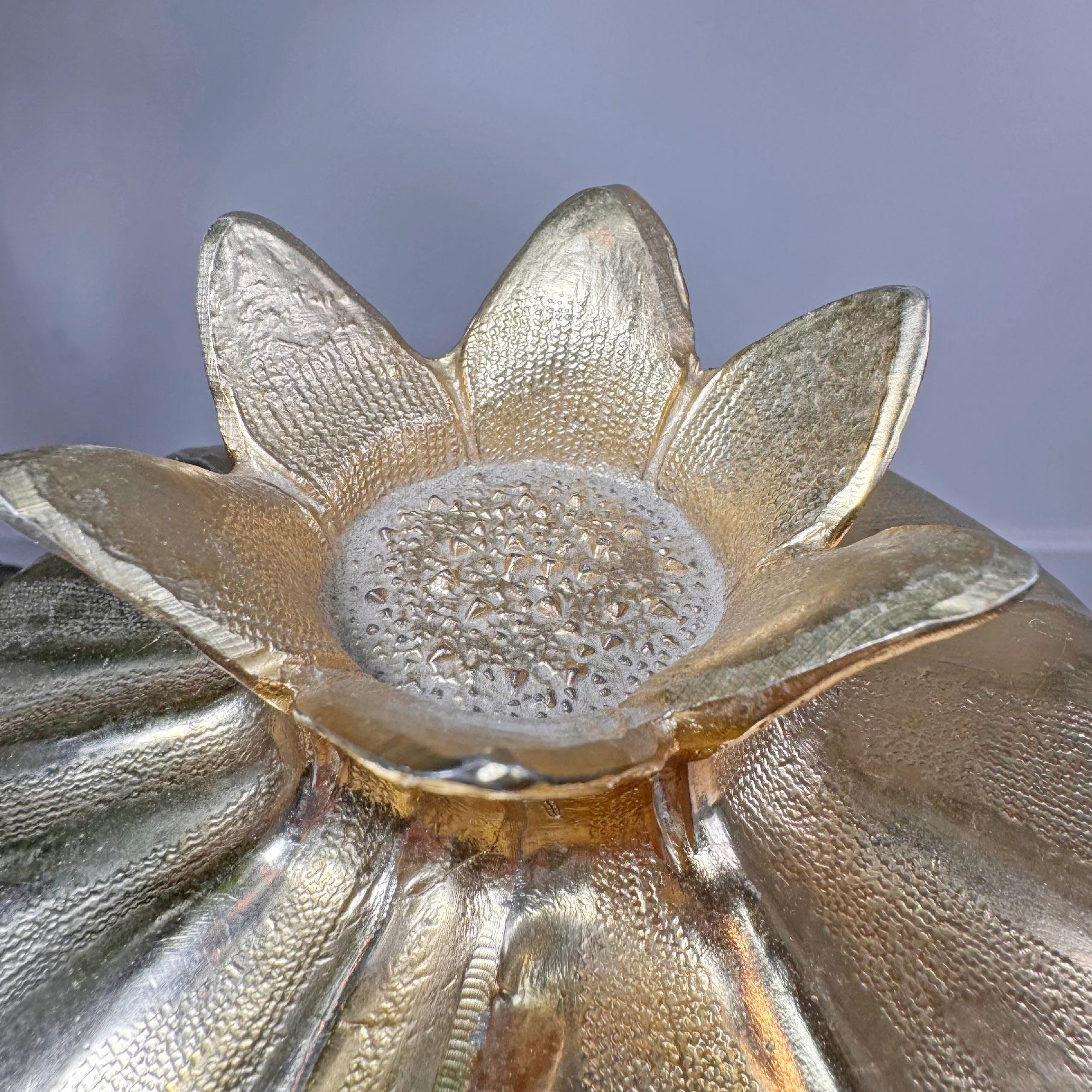 Hand-Crafted Mauro Manetti Gold Pomegranate Ice Bucket For Sale