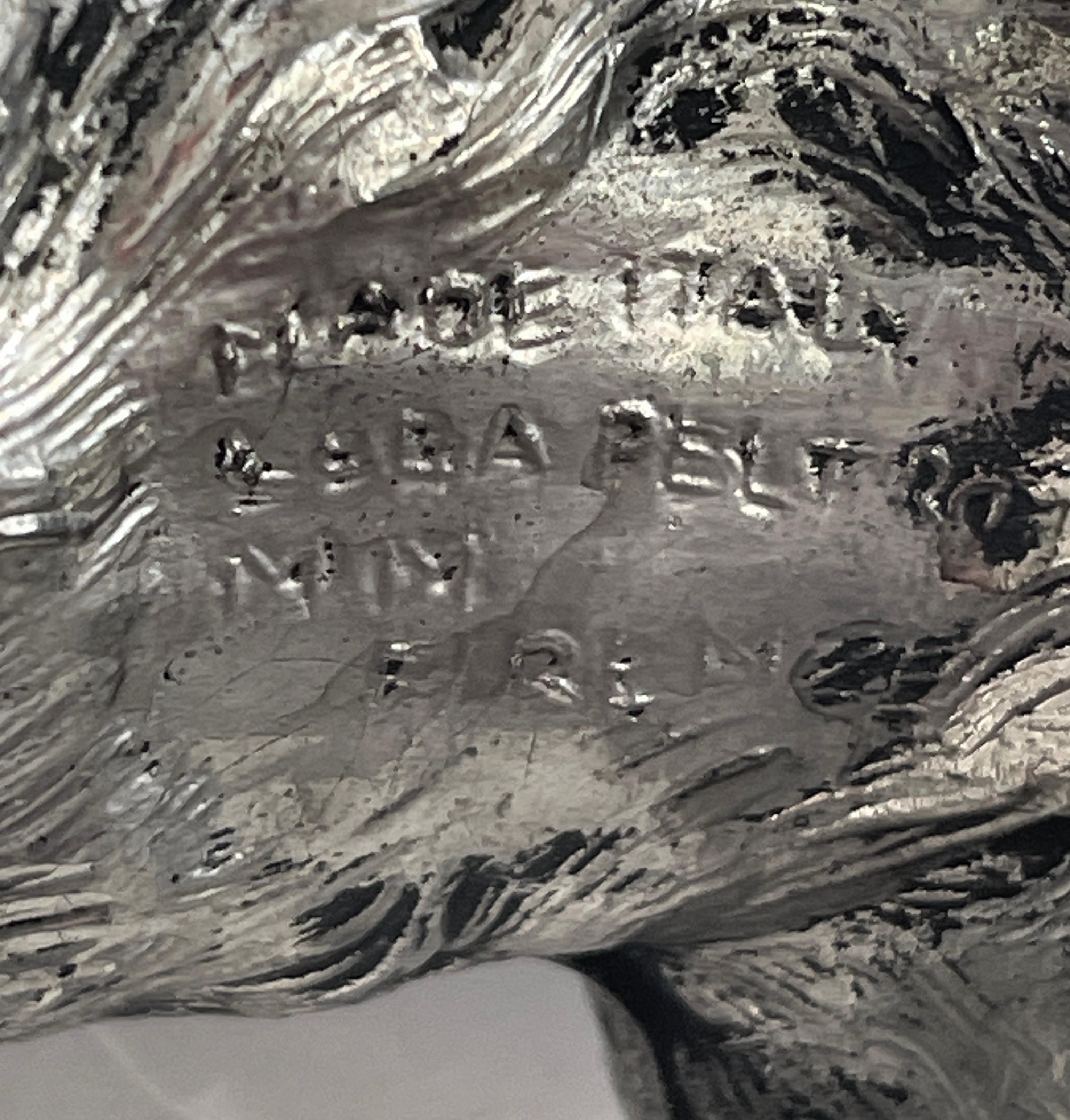 Hand-Crafted Mauro Manetti Silver Plated Dog, for Lega Peltro, Italy, 1970s